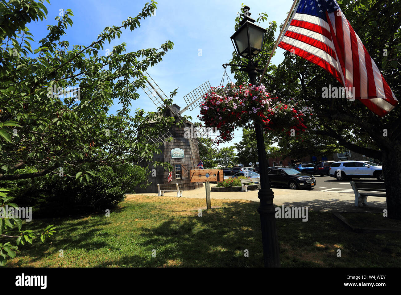 Dorf der Sag Harbor Long Island New York Stockfoto