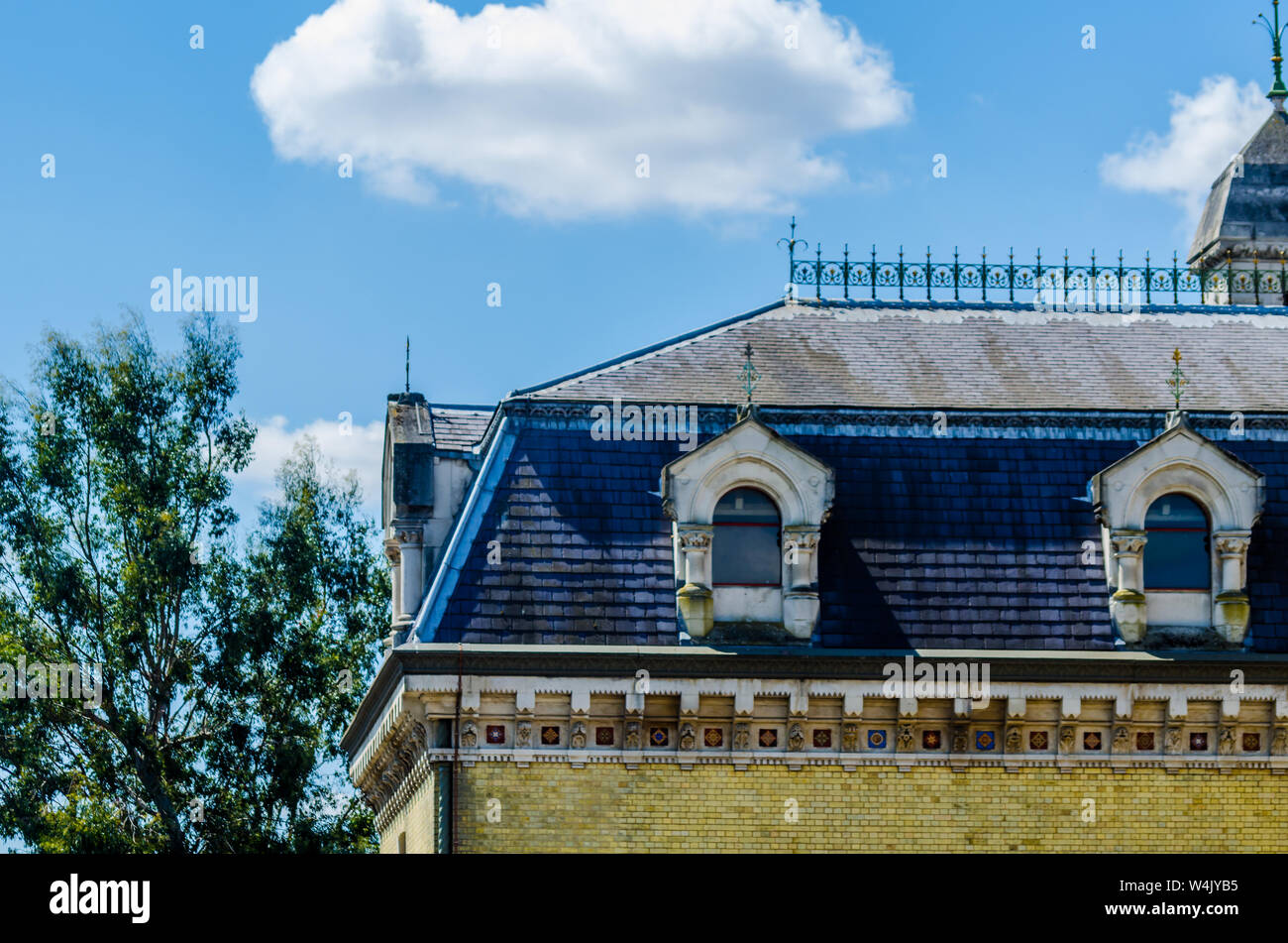 LONDON, Großbritannien - 21 Mai, 2019 Original Abbey Mills Pumpstation im Abbey Lane, London, ist die Kläranlage Pumpwerk, entworfen von Ingenieur Joseph Bazalg Stockfoto