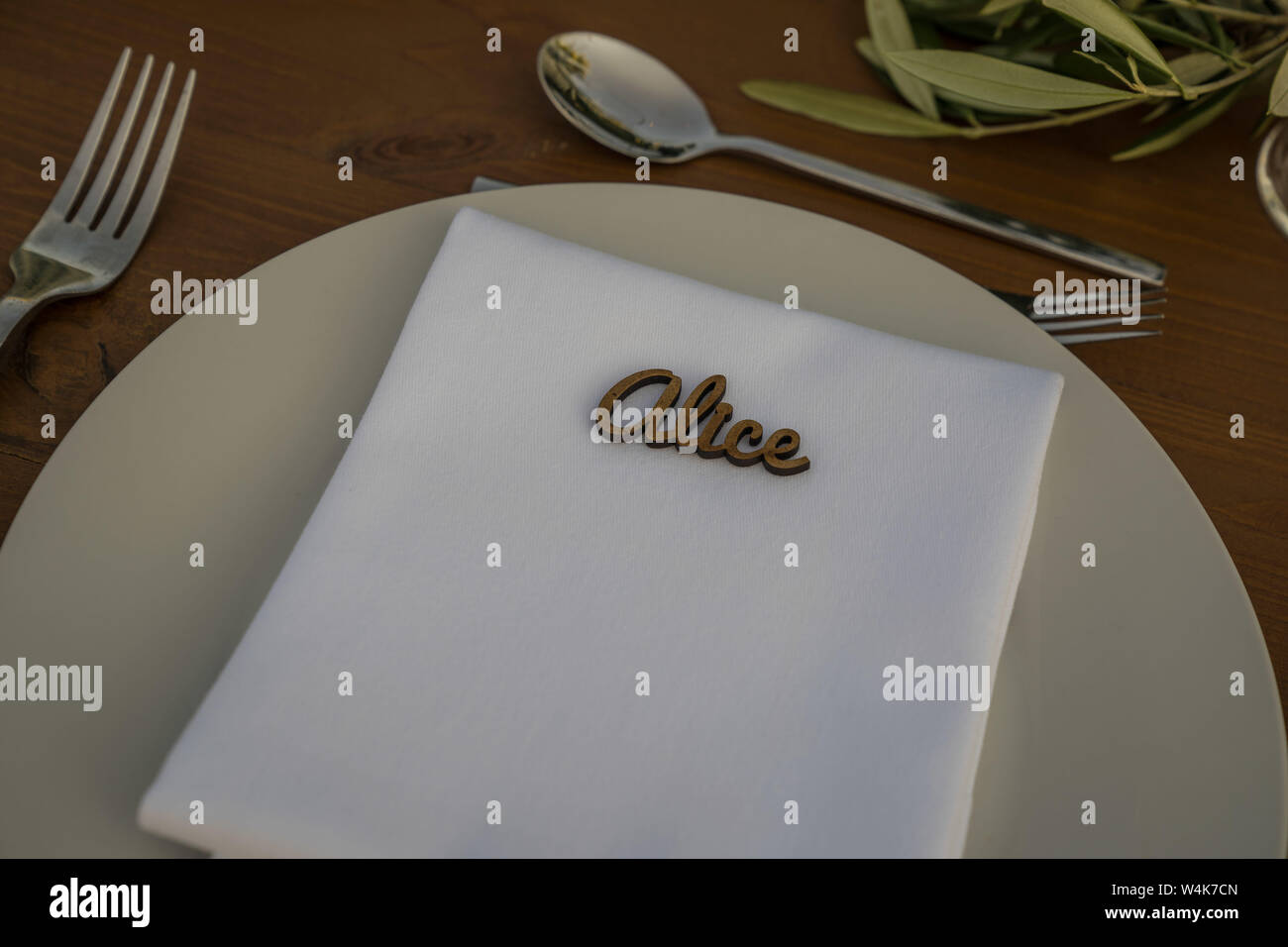 Griechisch-zypriotische Traditionelle Hochzeit Tischdekoration bei der Hochzeit Stockfoto