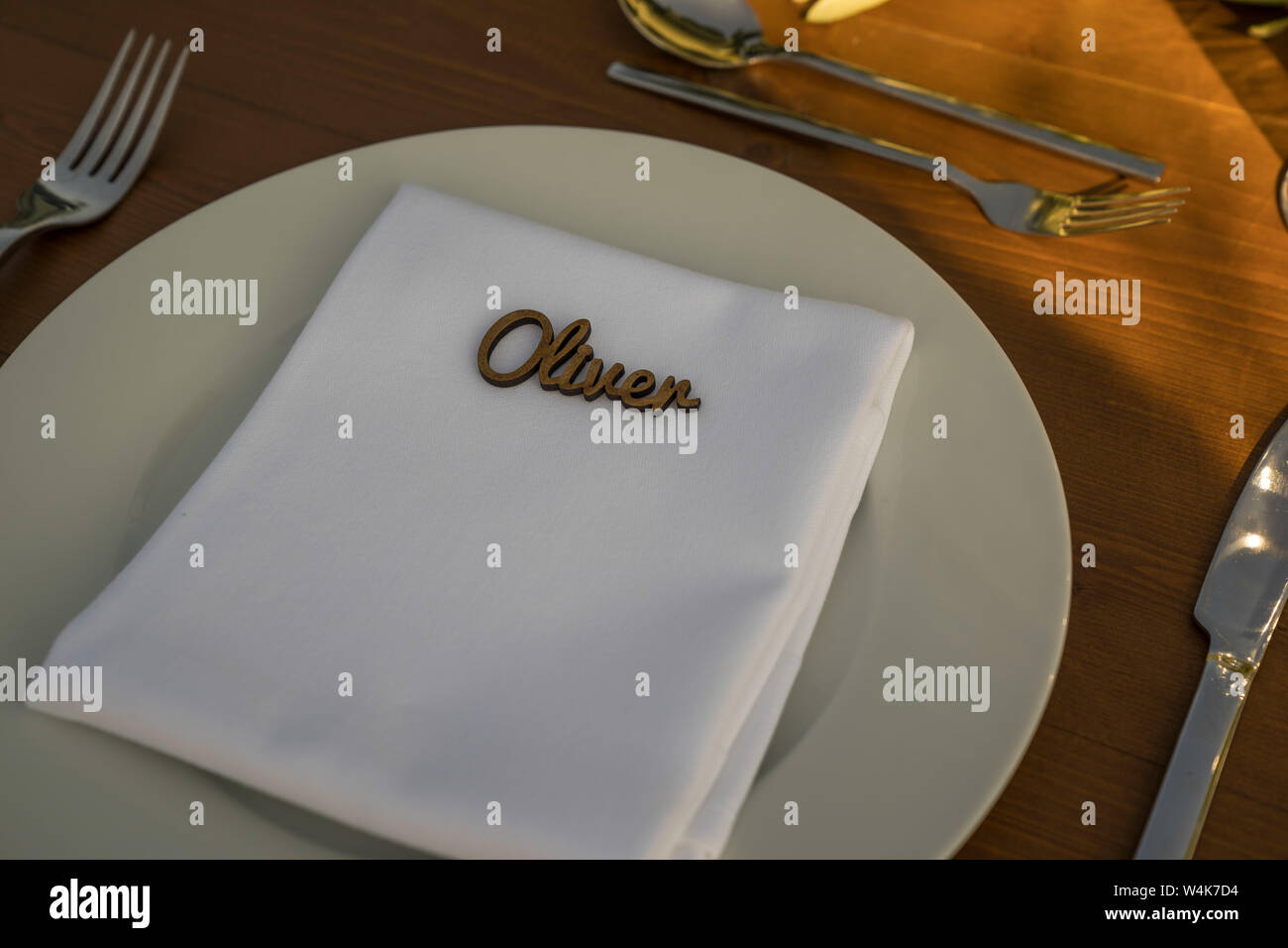 Griechisch-zypriotische Traditionelle Hochzeit Tischdekoration bei der Hochzeit Stockfoto