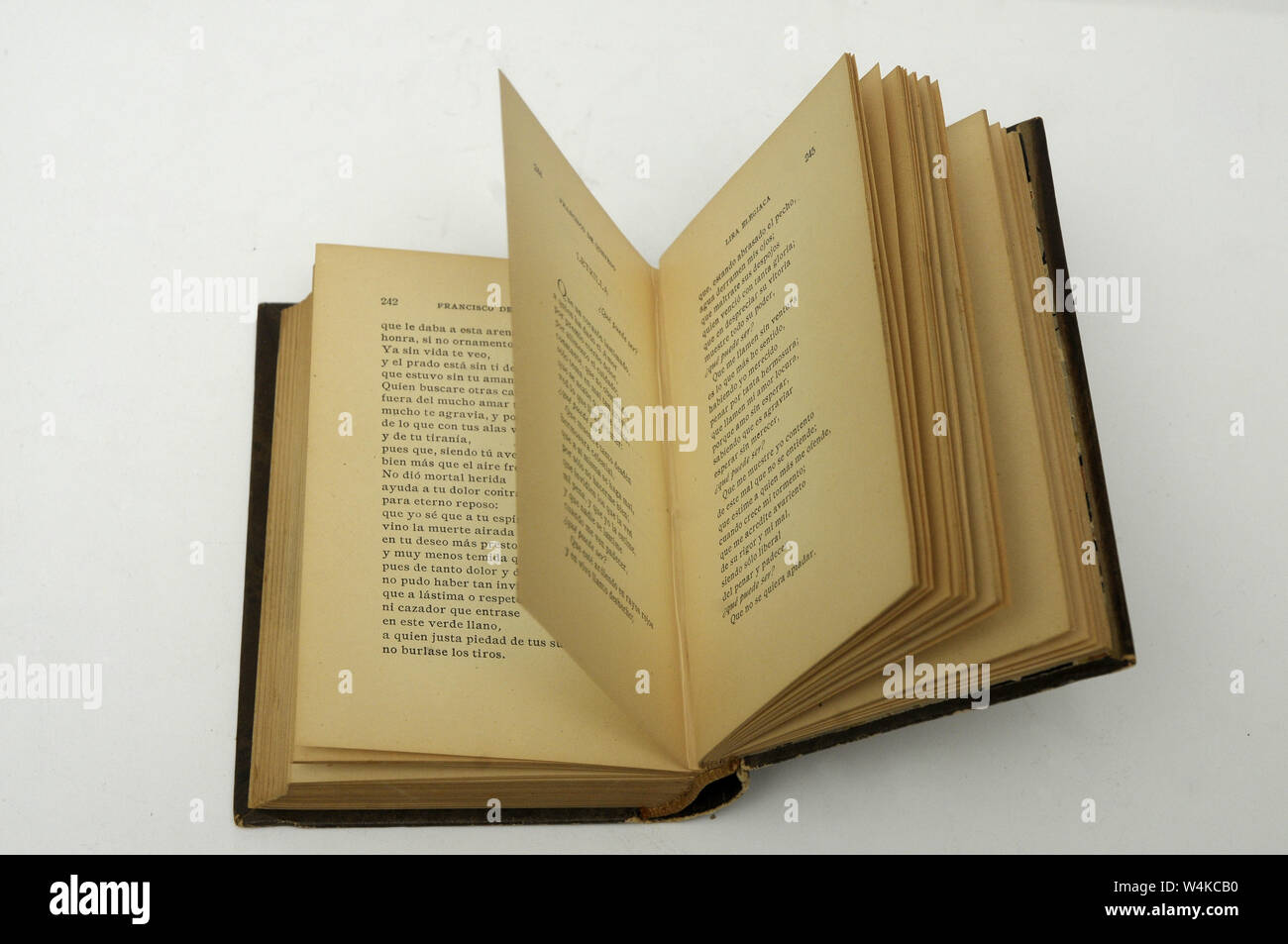 Altes Buch Seiten Stockfoto