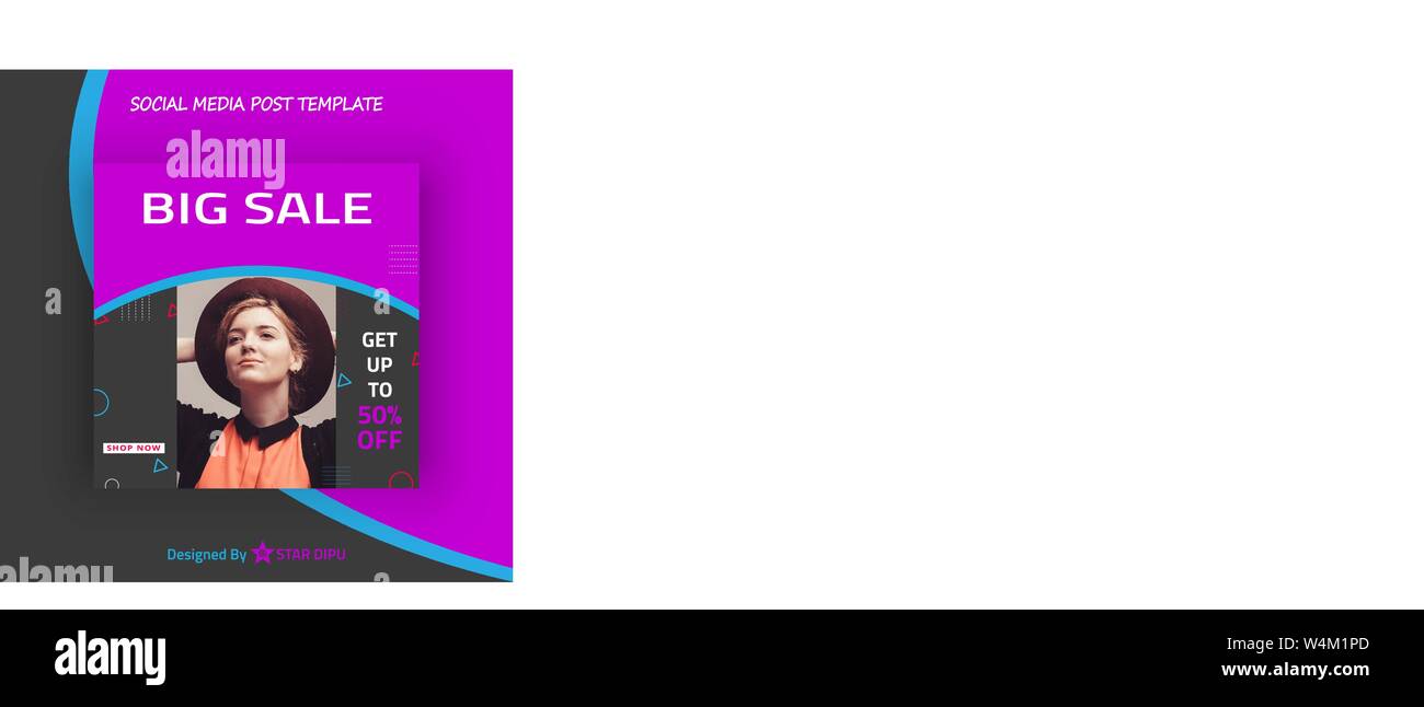 Social Media post Vorlage Stock Vektor