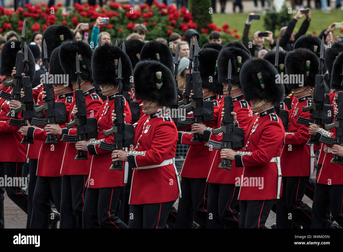 Die Farbe, Geburtstag Parade feiern der Königin außerhalb des Buckingham Palace, London, England, Vereinigtes Königreich Stockfoto