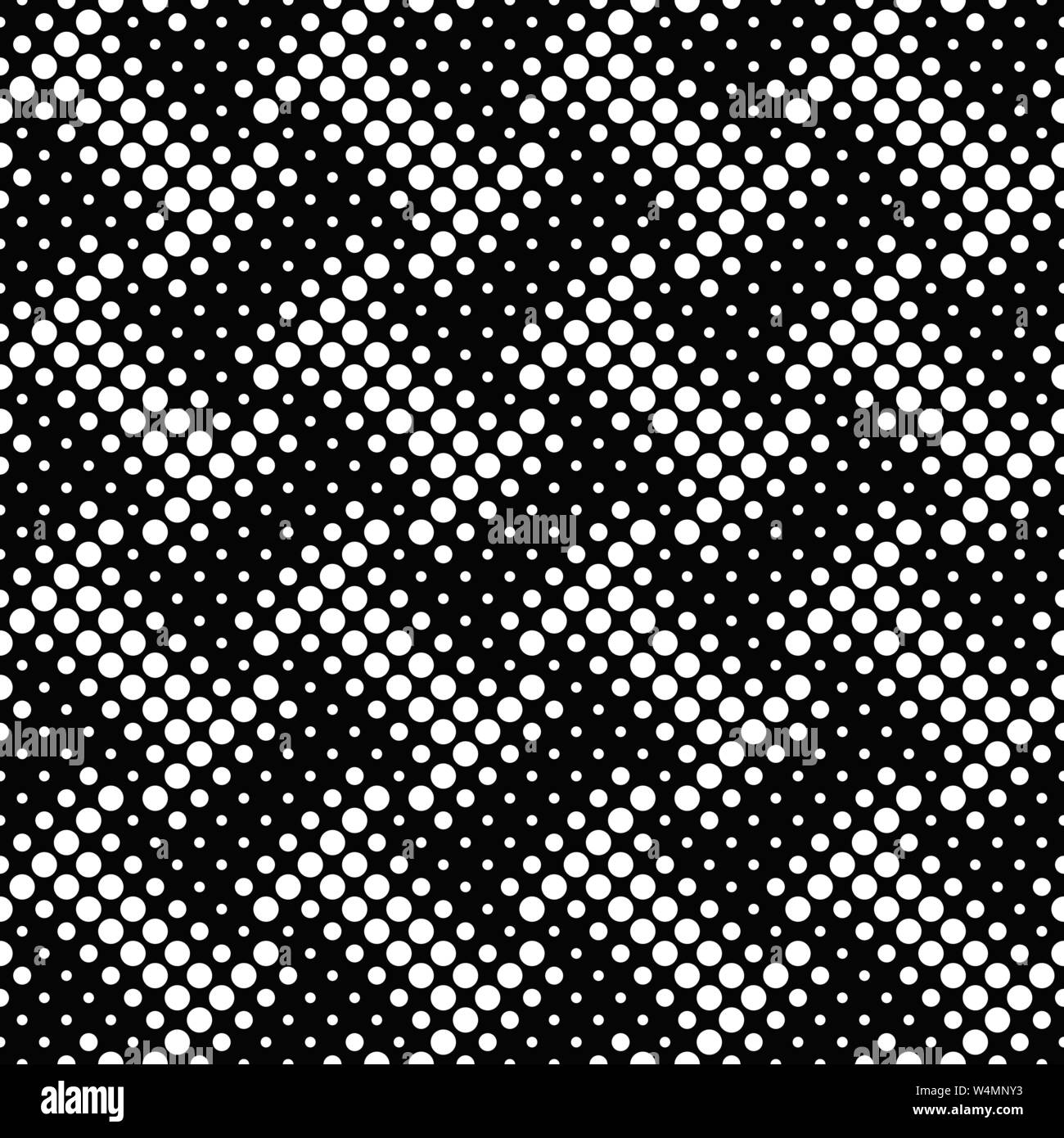 Schwarze und Weiße geometrische Kreis Muster Hintergrund - Monochrom abstract Vector Illustration Stock Vektor