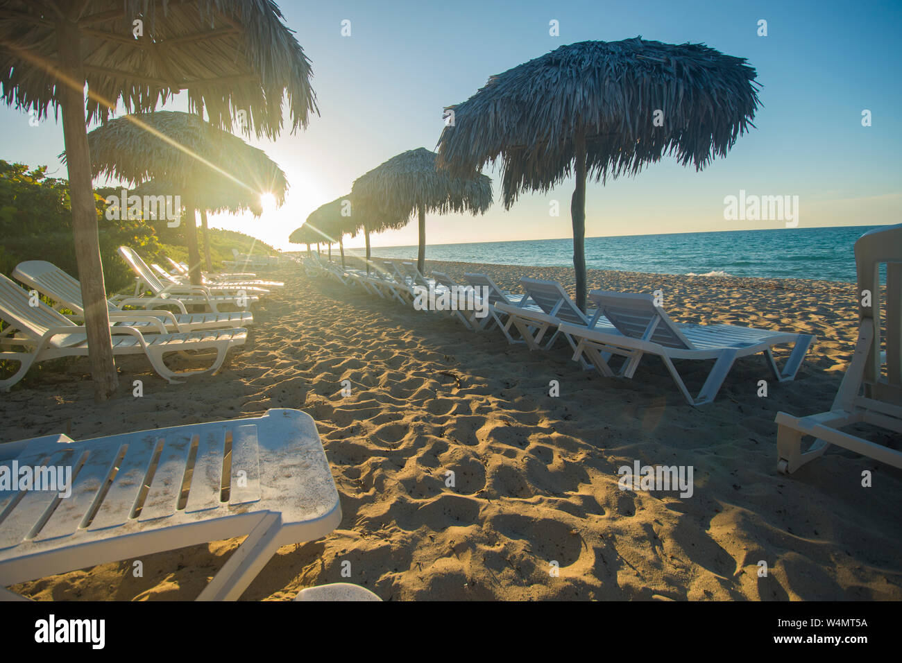 Varadero Beach ist ein tolles Reiseziel in der Karibik. Hotels und Resorts mit Hunderte von Meilen von schönen Stränden. Reisen Standorte. Stockfoto