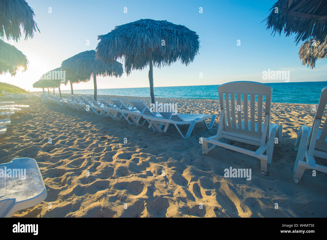 Varadero Beach ist ein tolles Reiseziel in der Karibik. Hotels und Resorts mit Hunderte von Meilen von schönen Stränden. Reisen Standorte Stockfoto