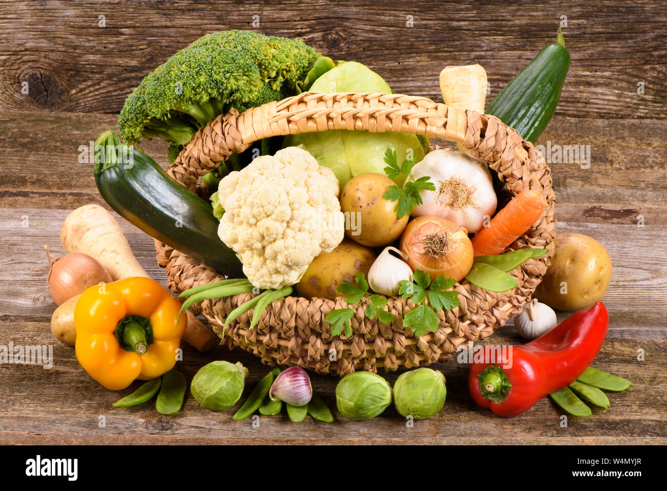 Gesunde rohe Früchte für vegetarische Lebensmittel vom Markt Stockfoto