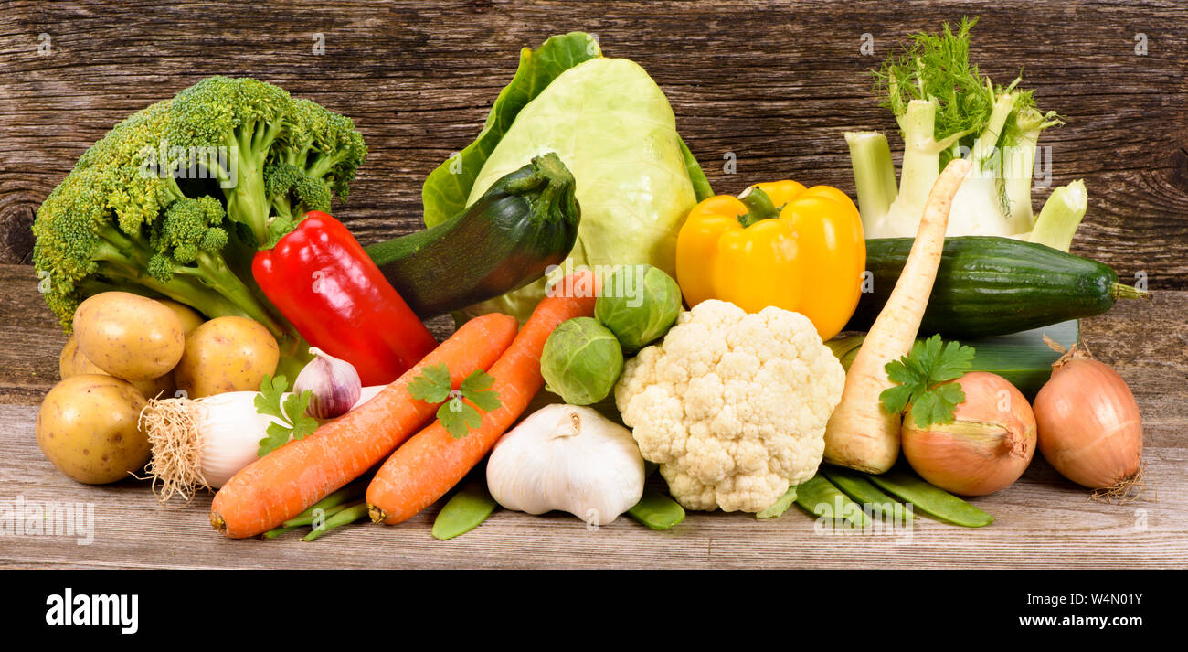 Gesunde rohe Früchte für vegetarische Lebensmittel vom Markt Stockfoto