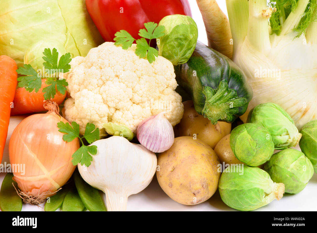 Gesunde rohe Früchte für vegetarische Lebensmittel vom Markt Stockfoto