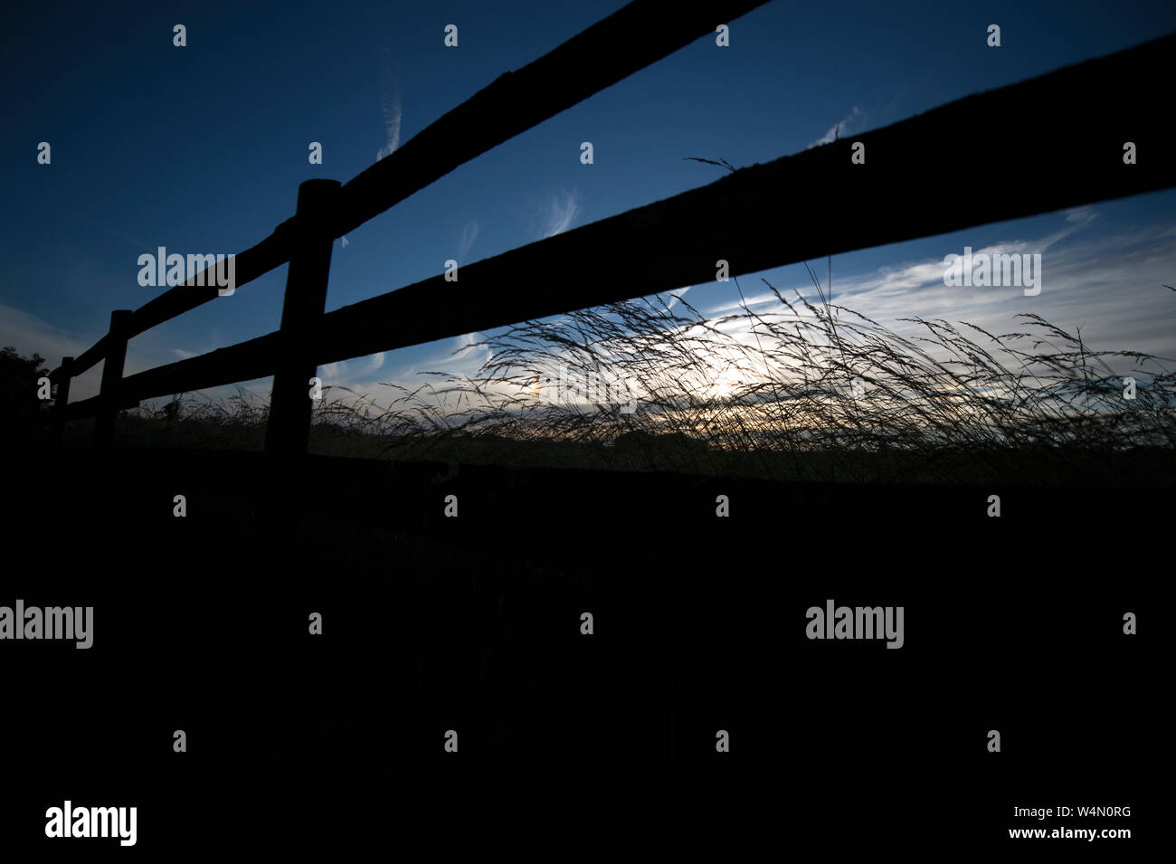 UNITED STATES - Juni 11, 2019: Ein Blick Richtung Westen aus Millville Road in der Nähe von St. Louis, Virginia. (Foto von Douglas Graham/WLP) Stockfoto