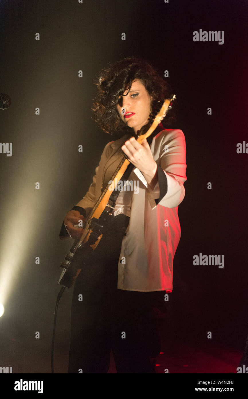 Lindenberg führt ein solo Konzert in der Trades Club, Halifax, West Yorkshire 20. Juli 2019. Stockfoto