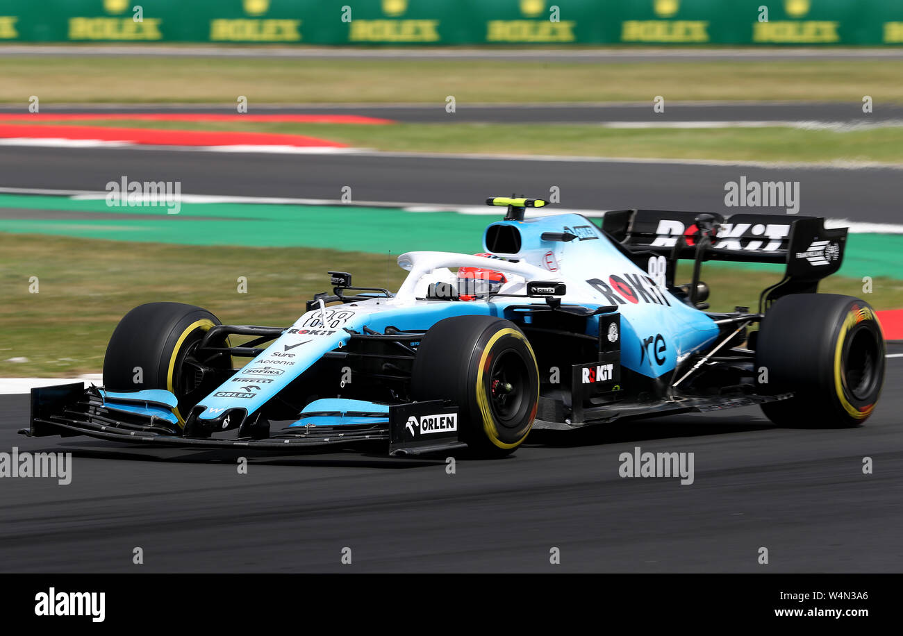 Williams' Robert Kubica während des Britischen Grand Prix in Silverstone, Towcester. PRESS ASSOCIATION Foto. Bild Datum: Sonntag, 14 Juli, 2019. Siehe PA Geschichte AUTO Briten. Foto: David Davies/PA-Kabel. Einschränkungen: Nur für den redaktionellen Gebrauch bestimmt. Kommerzielle Nutzung mit vorheriger Zustimmung von Teams. Stockfoto