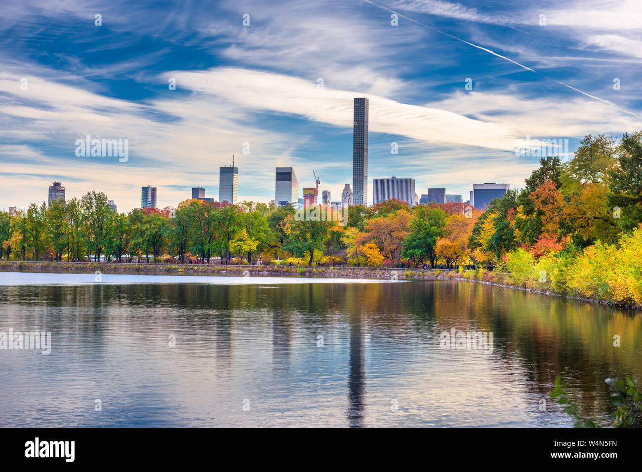 Central Park im Herbst in New York City. Stockfoto