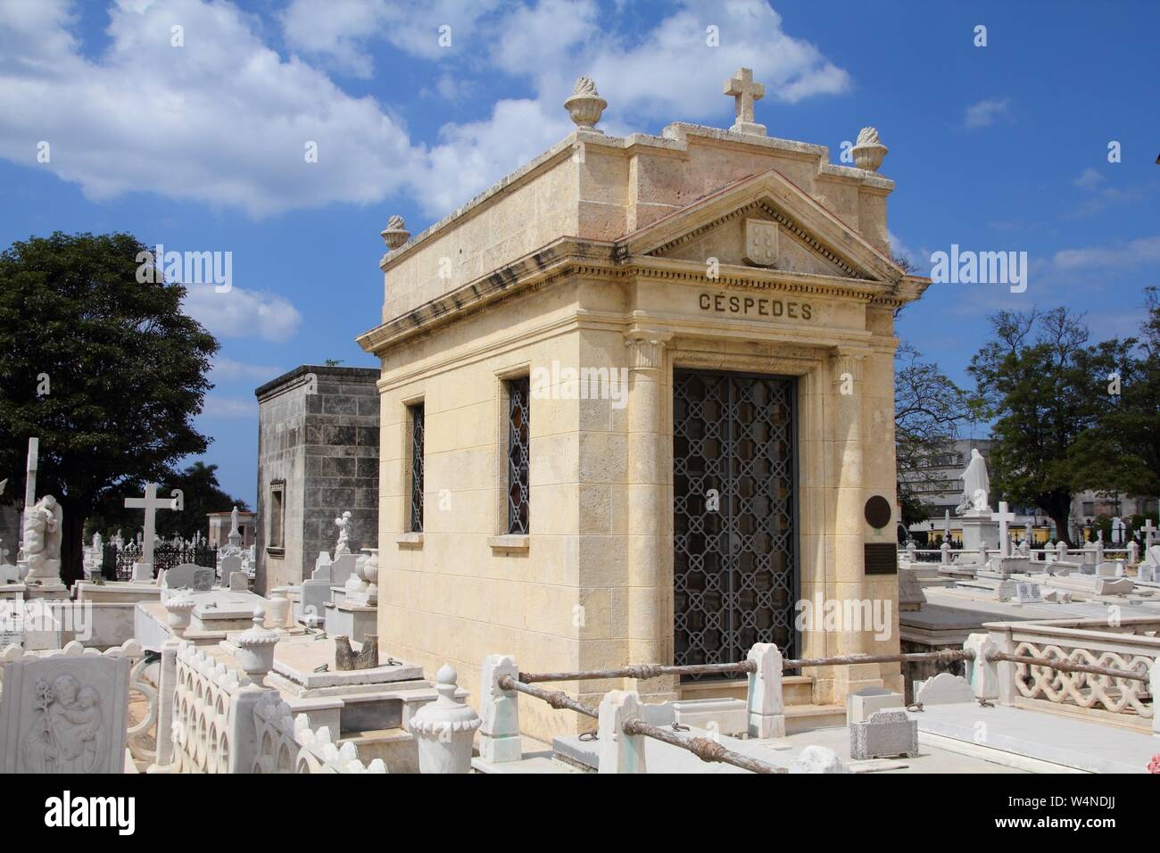 Havanna, Kuba - Februar 24, 2011: Grab von Carlos Manuel Cespedes in Havanna. Cespedes war Präsident von Kuba im Jahre 1933 und ist Kubanische Revolution angesehen Stockfoto