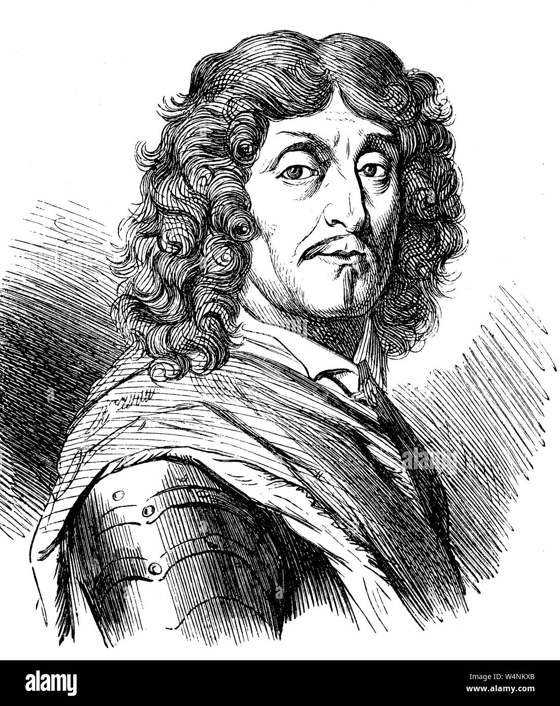 Georg von derfflinger war ein feldmarschall in der Armee von Brandenburg-preuSSen während und nach dem Dreißigjährigen Krieg. Georg von Derfflinger, 1606-1695, Krieg kurfürstlich-brandenburgischer Feldmarschall und Statthalter von Pommern, Digital verbesserte Reproduktion einer Abbildung aus dem 19. Jahrhundert Stockfoto