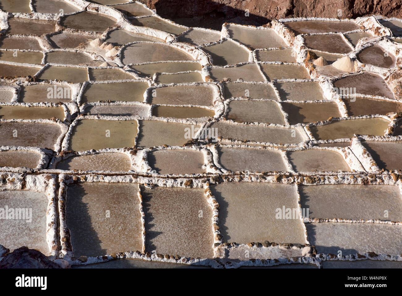 Die erstaunliche Salinen von Maras, das Heilige Tal, Peru Stockfoto