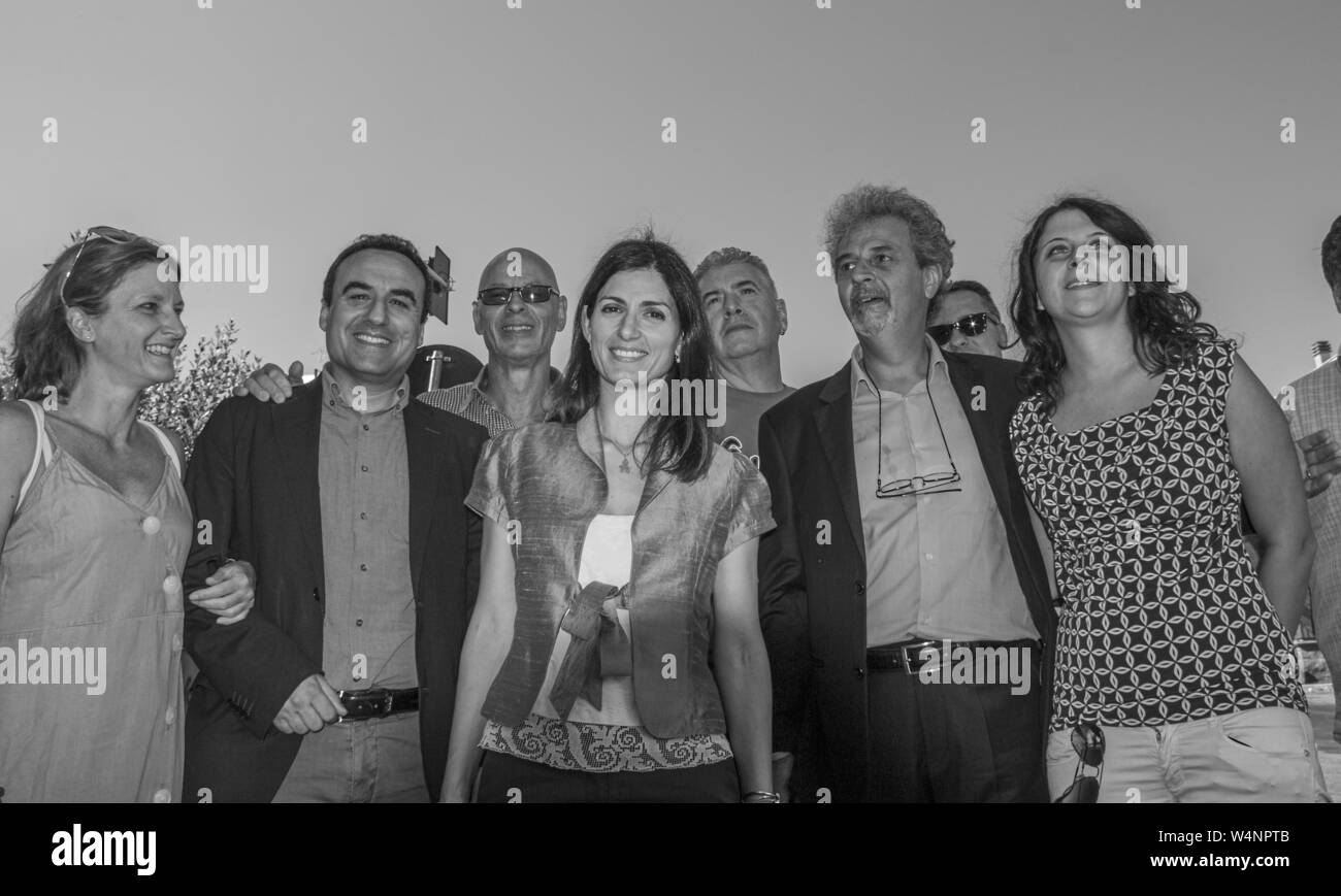 Roma, la Sindaca Virginia Raggi, visita, über Walter Tobagi Stockfoto