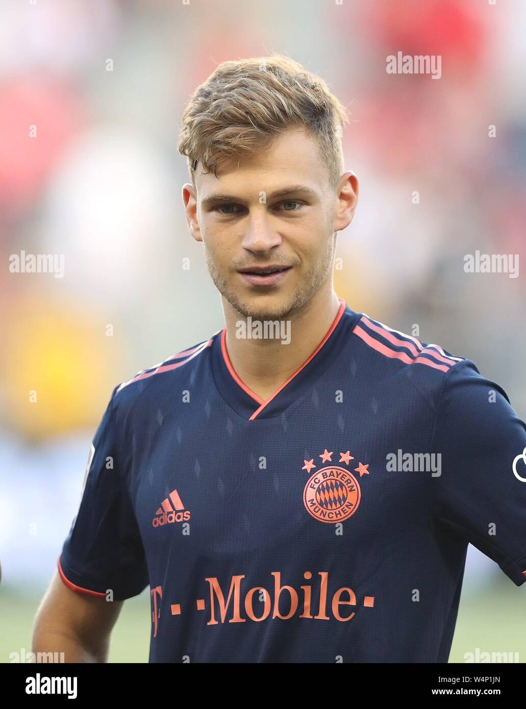 Kansas City, USA. 24. Juli 2019. firo: 23.07.2019 Fuvuball, Fußball: 1. Bundesliga, Saison 2019/2020 AC Mailand, Test, Test, Freundschaftsspiel, gegen FCB FC Bayern München München, Audi Sommer Tour USA, Internationale Champions Cup 0:1 FCB Joshua Kimmich, Portrait, Kopf Bild | Verwendung der weltweiten Kredit: dpa/Alamy leben Nachrichten Stockfoto