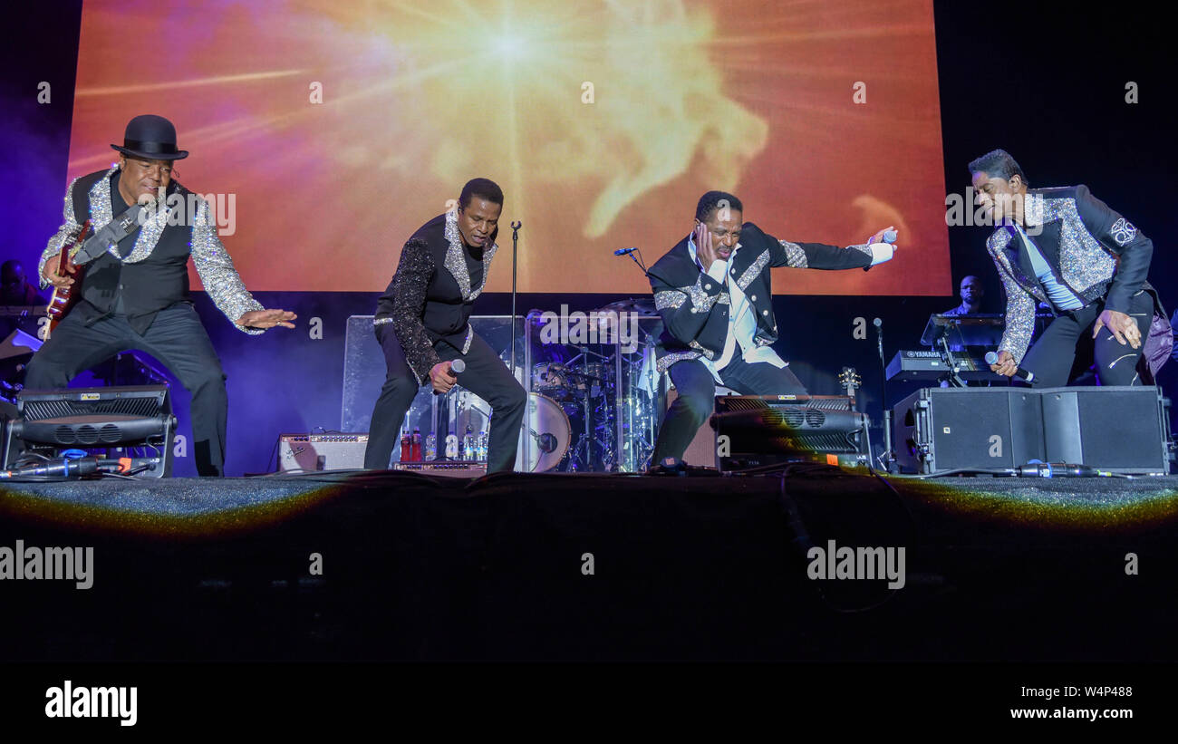 Die Jacksons - Jackson 5 - Gemeinsame Menschen Festival Stockfoto