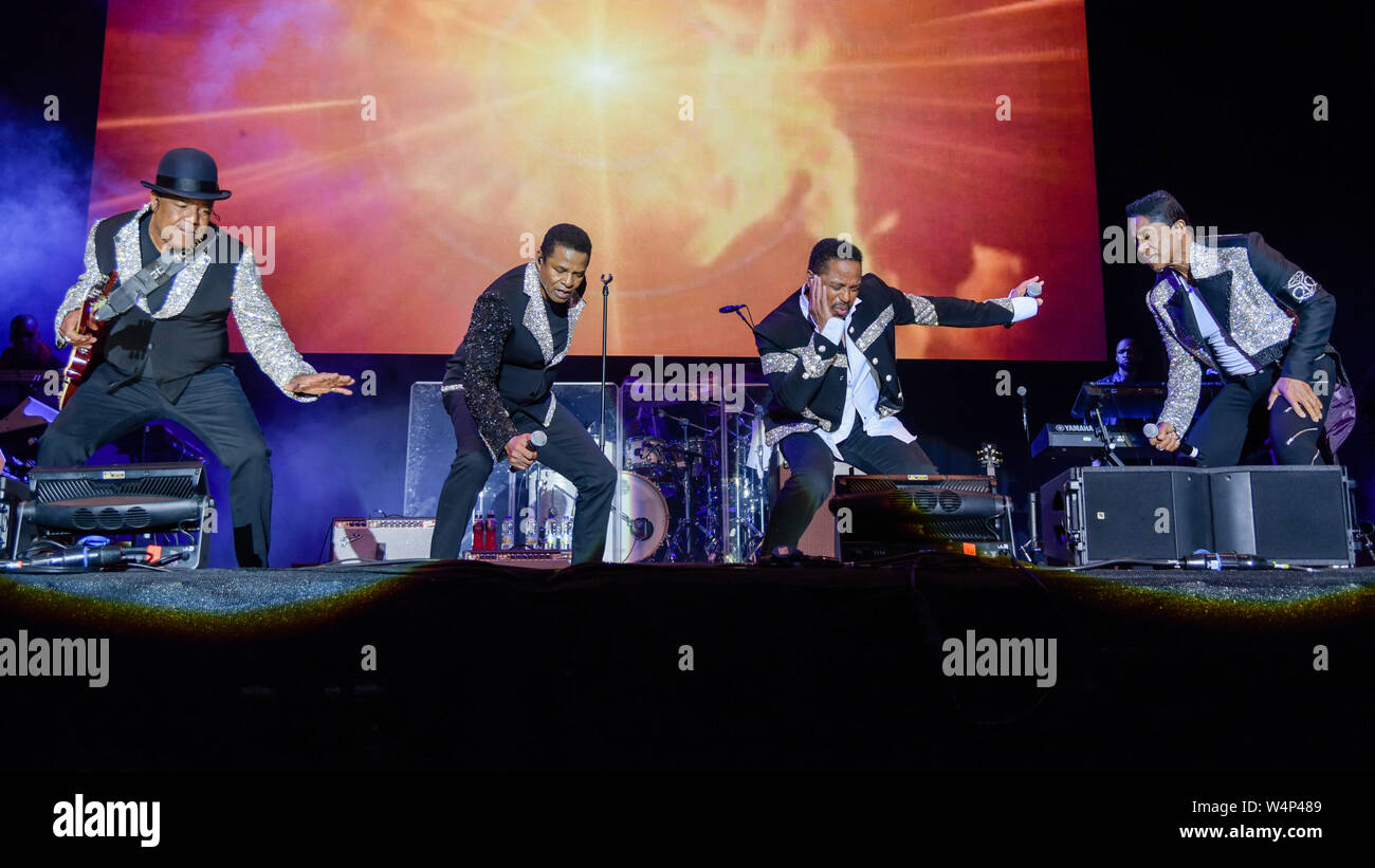 Die Jacksons - Jackson 5 - Gemeinsame Menschen Festival Stockfoto