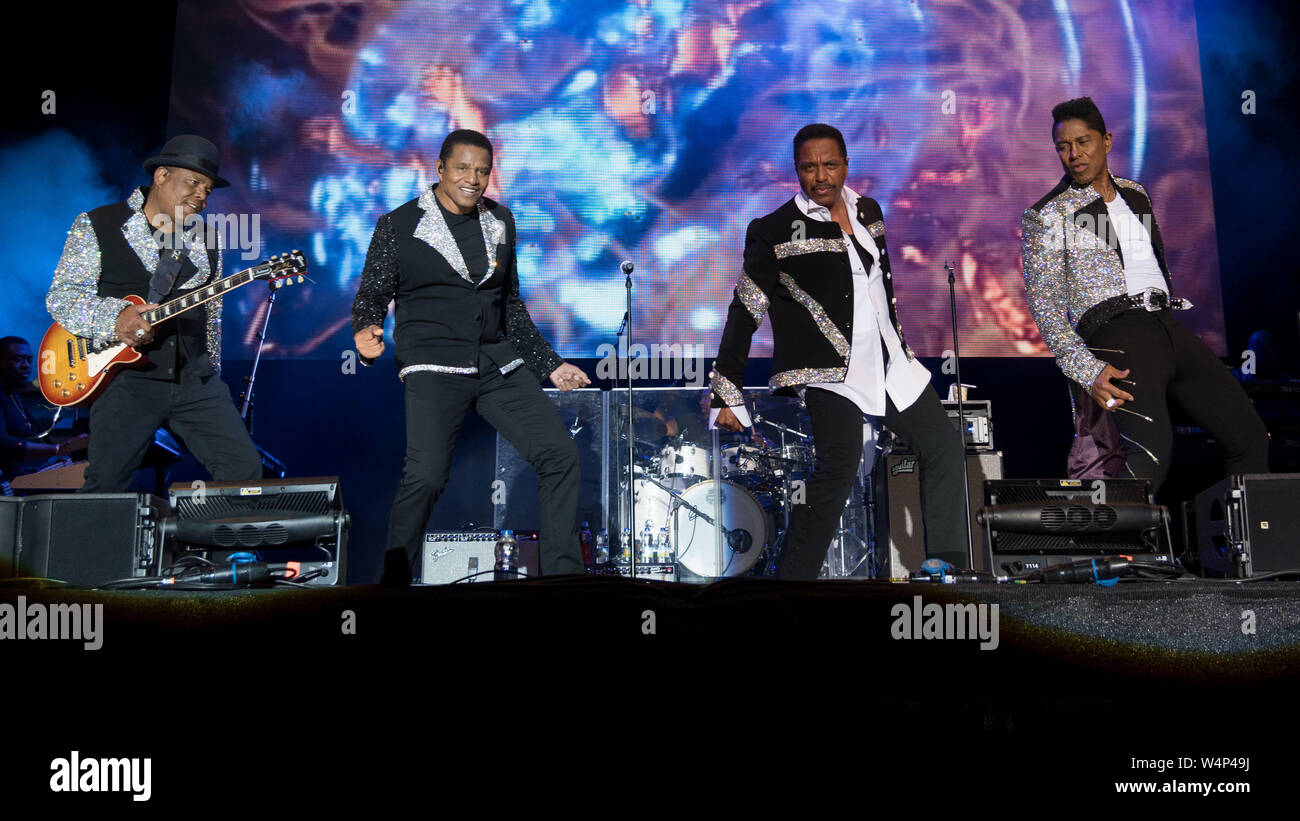 Die Jacksons - Jackson 5 - Gemeinsame Menschen Festival Stockfoto