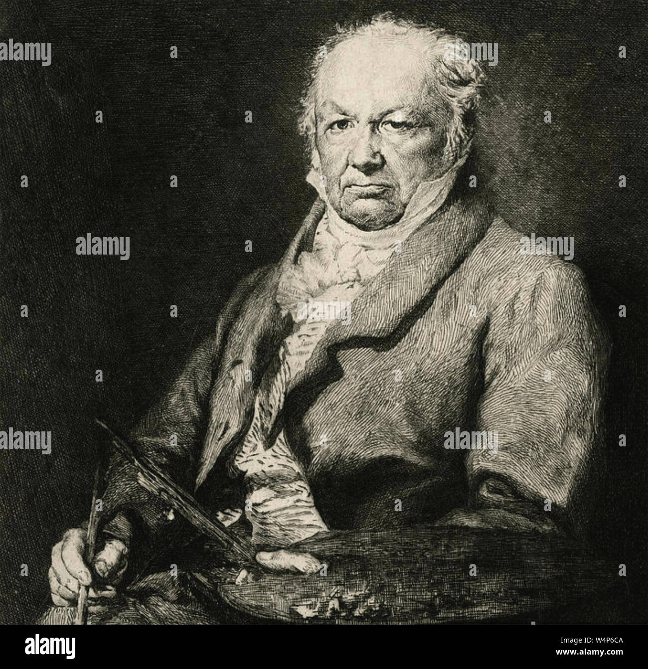 FRANCISCO GOYA (1746-1828), spanischer Maler und Drucken Teekocher über 1826 Stockfoto