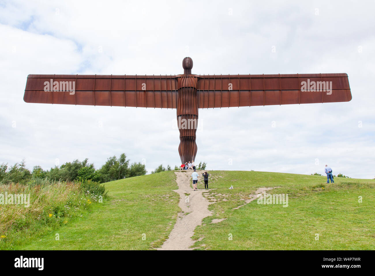 Engel des Nordens Skulptur Gateshead, Newcastle, England, Vereinigtes Königreich. Stockfoto
