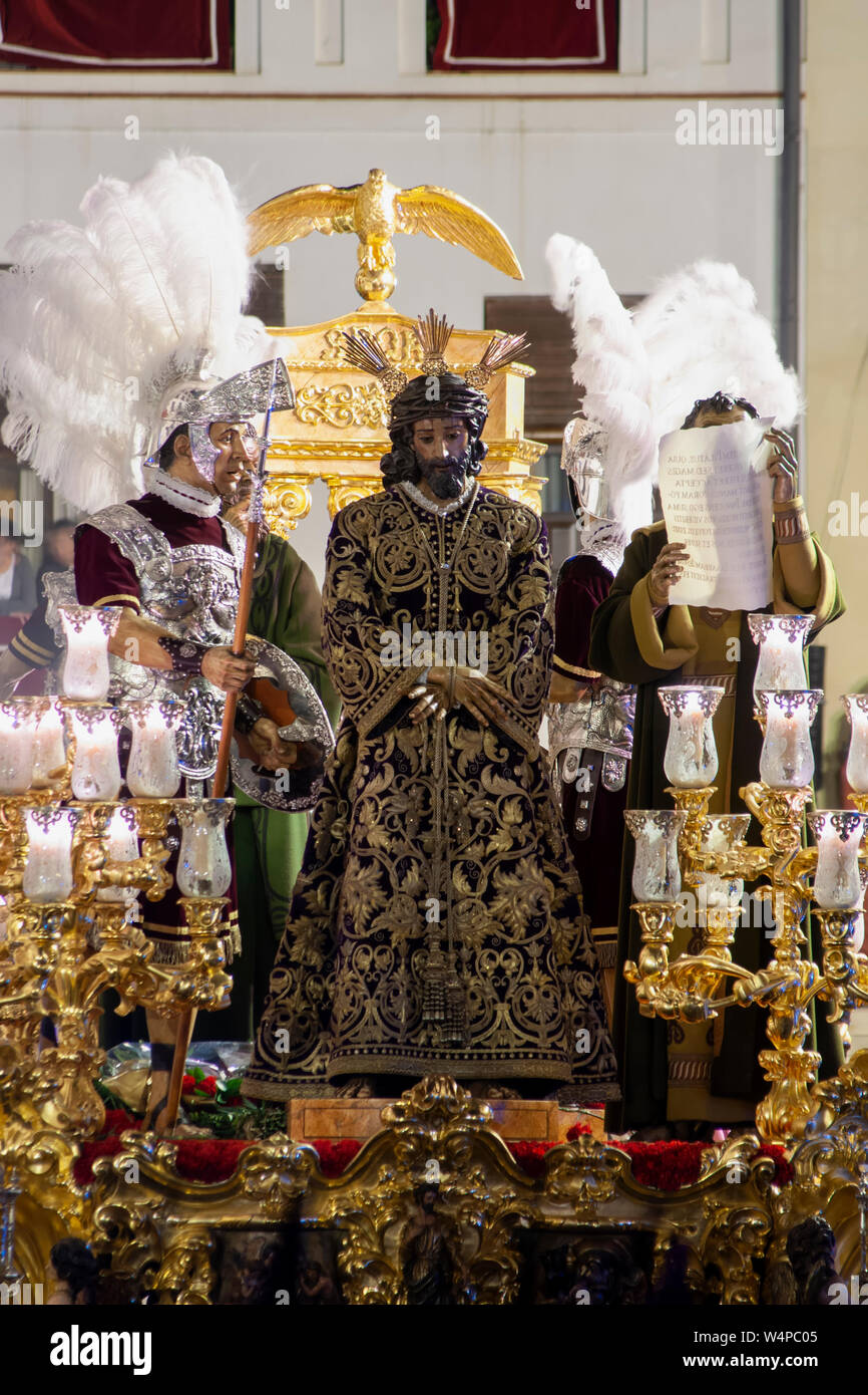 Schritt Christi der Bruderschaft von La Macarena, Karwoche in Sevilla Stockfoto