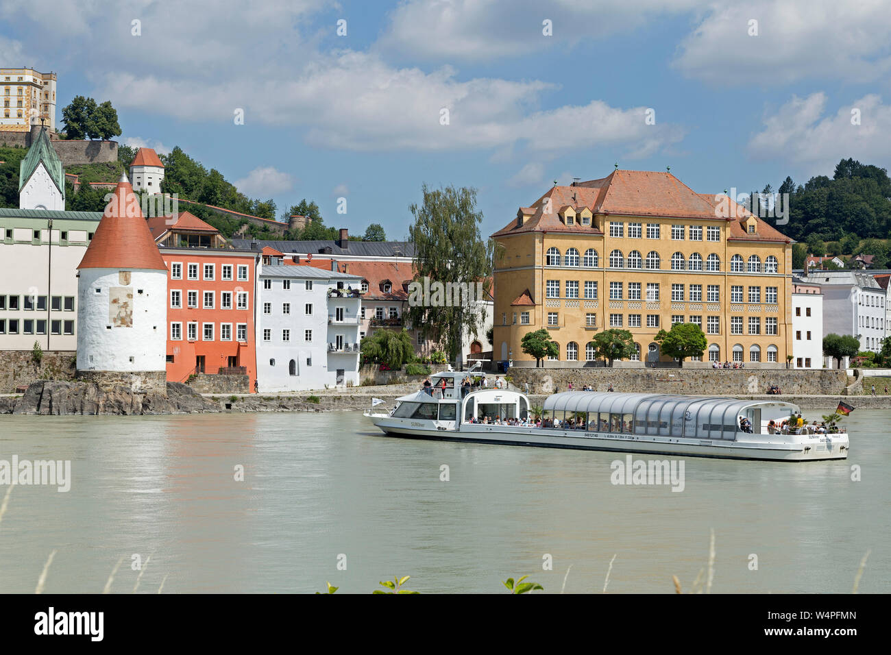 Schaibling Turm, Passau, Niederbayern, Bayern, Deutschland Stockfoto