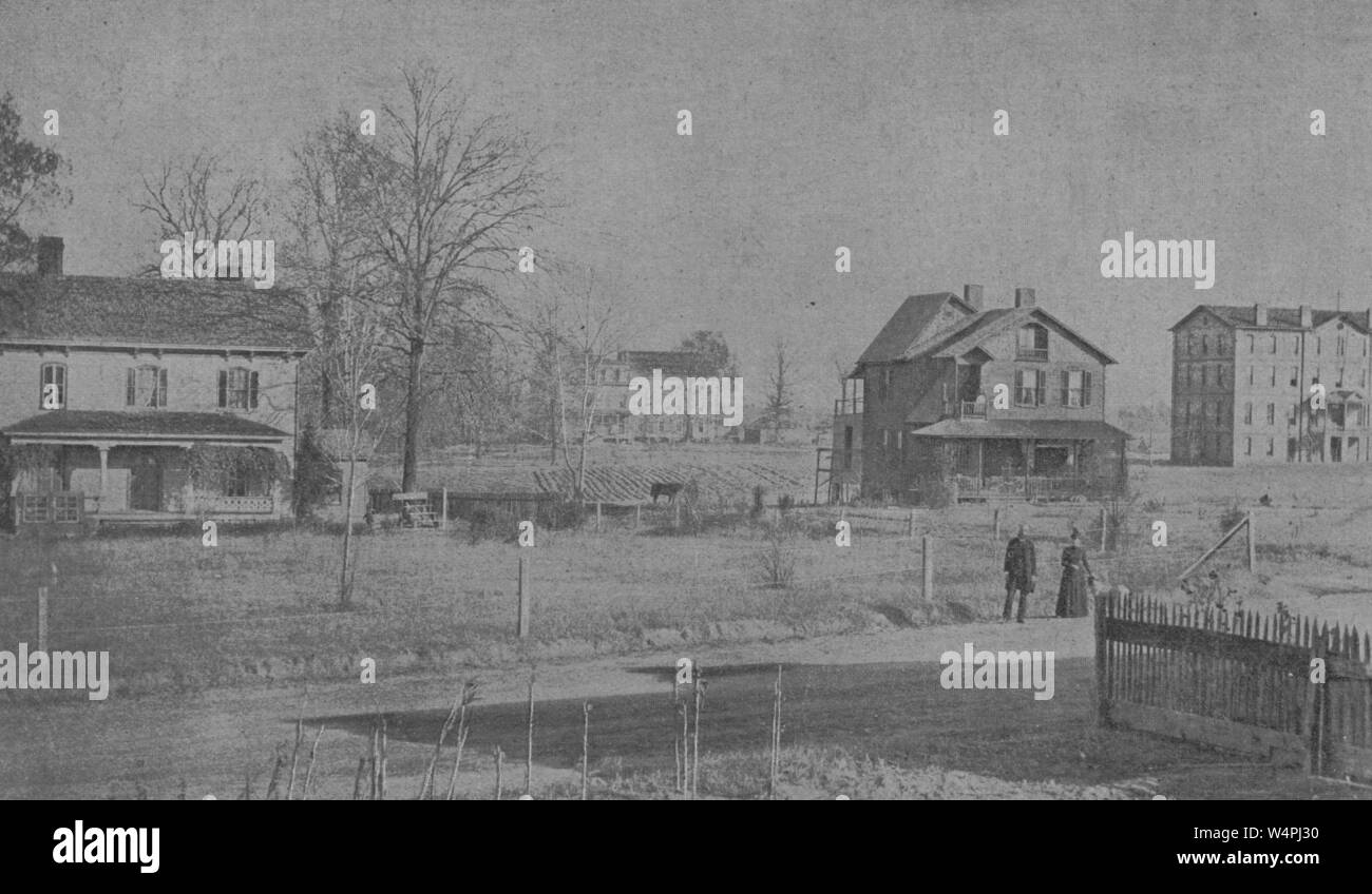 Gravur der St. Augustinus Schule in Raleigh, North Carolina, 1893. Von der New York Public Library. () Stockfoto