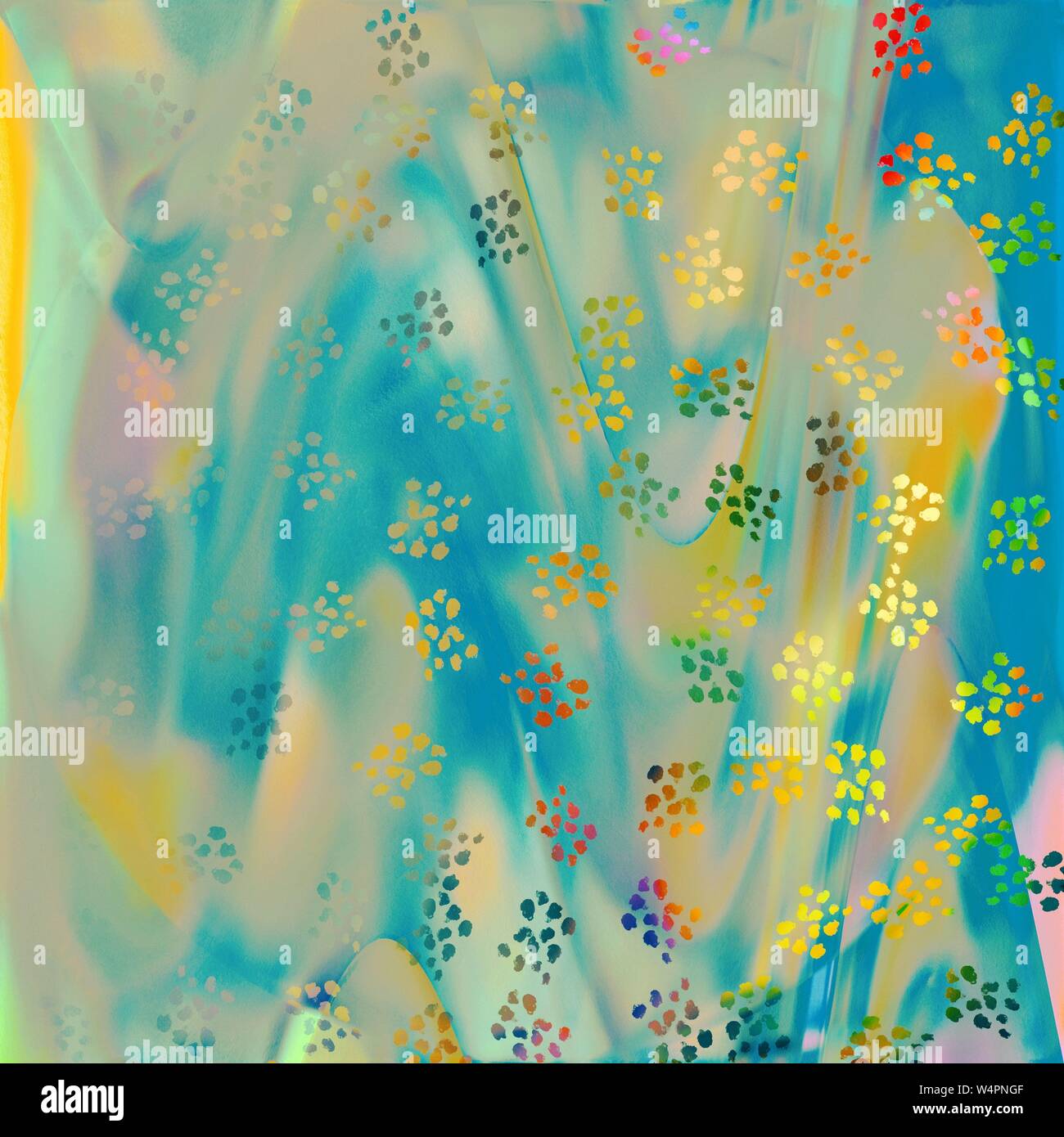 Splash Aquarell Malerei. Vintage digital Dekorpapier. Pastellfarbenen helle Textur. Künstlerische Kulisse Design für Poster, Thema & Texturen. Stockfoto