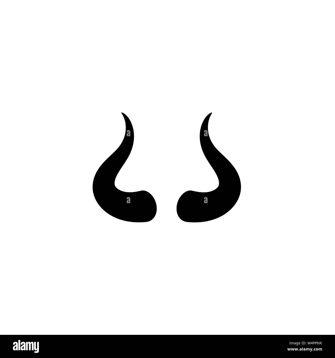Devil horn Vektor Icon Design Illustration Vorlage Stock Vektor