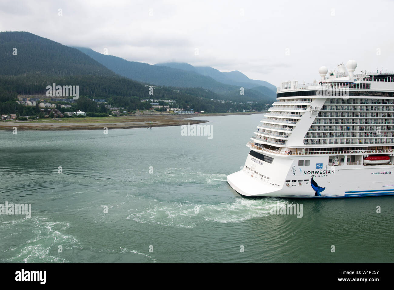 Norwegische Freude angedockt in Juneau, Alaska. Stockfoto