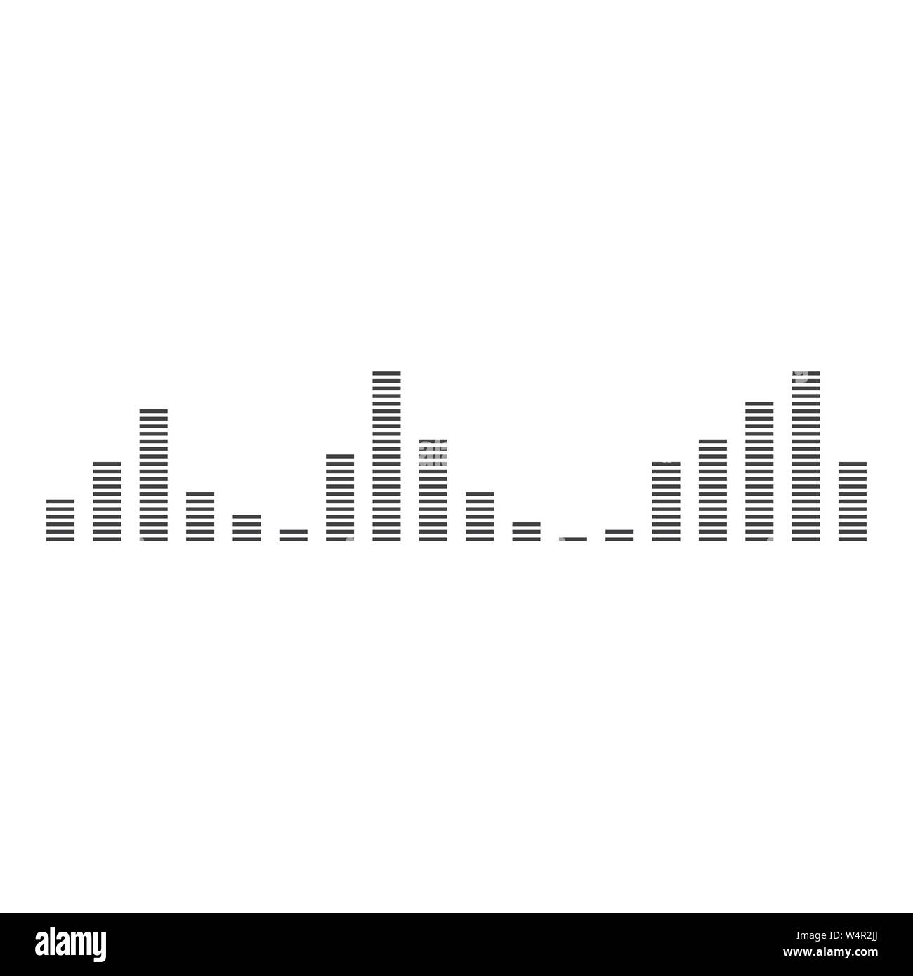 Schallwellen Vector Illustration Design Template Stock Vektor