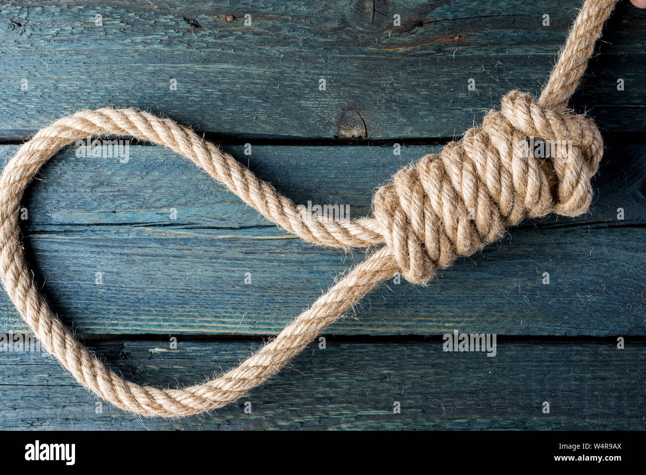 Hangman's noose. Galgen Knoten. Seil Knoten Stockfotografie - Alamy