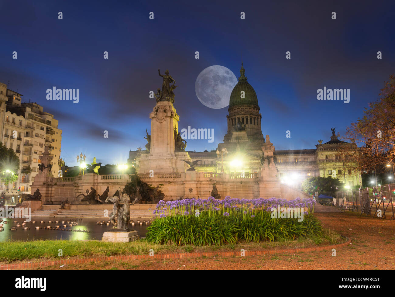 Die Congreso de Nation in Buenos Aires. Stockfoto