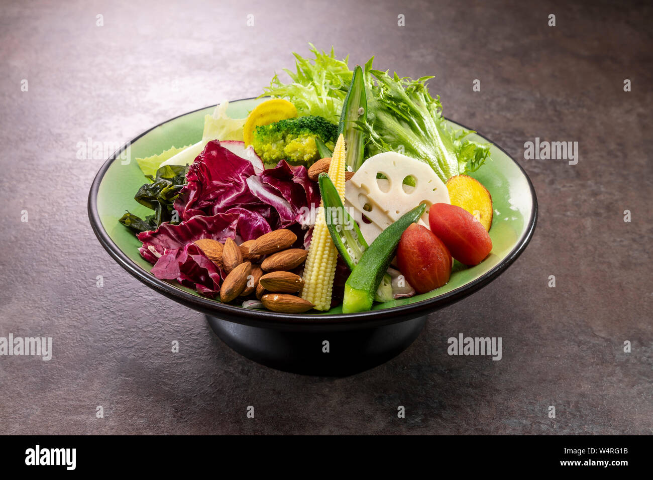 Schüssel Salat, Taipei, Taiwan Stockfoto