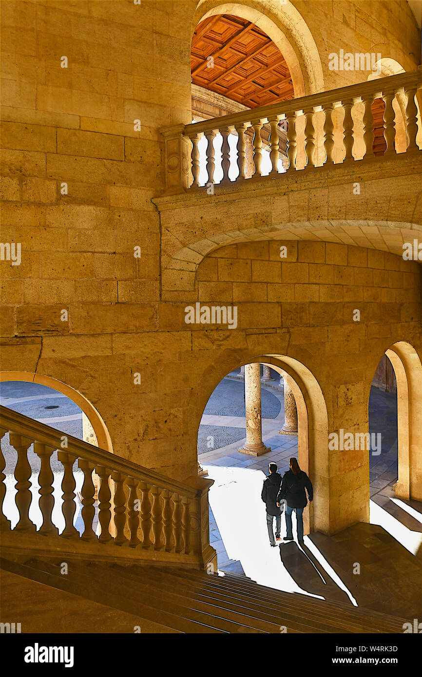 Palast von Karl V, Granada, Andalusien, Spanien Stockfoto