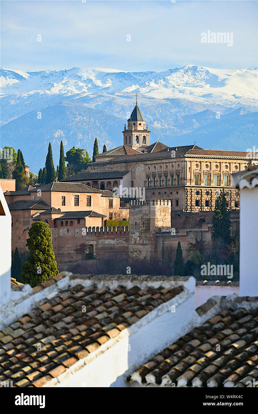 Alhambra, Granada, Andalusien, Spanien Stockfoto