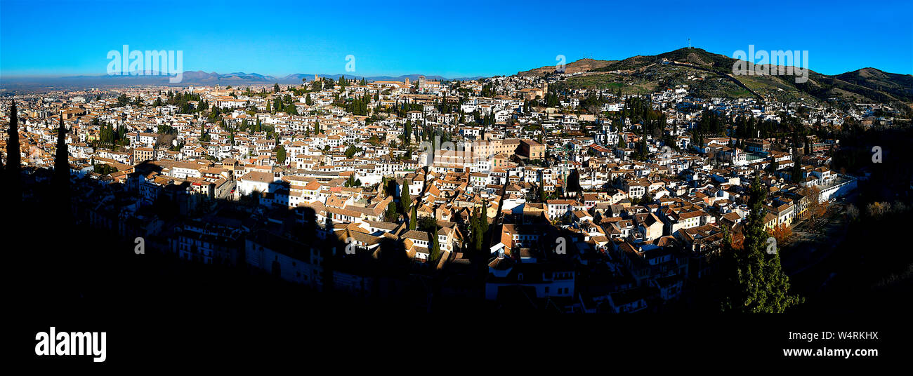 Viertel Albaicin, Granada, Andalusien, Spanien Stockfoto