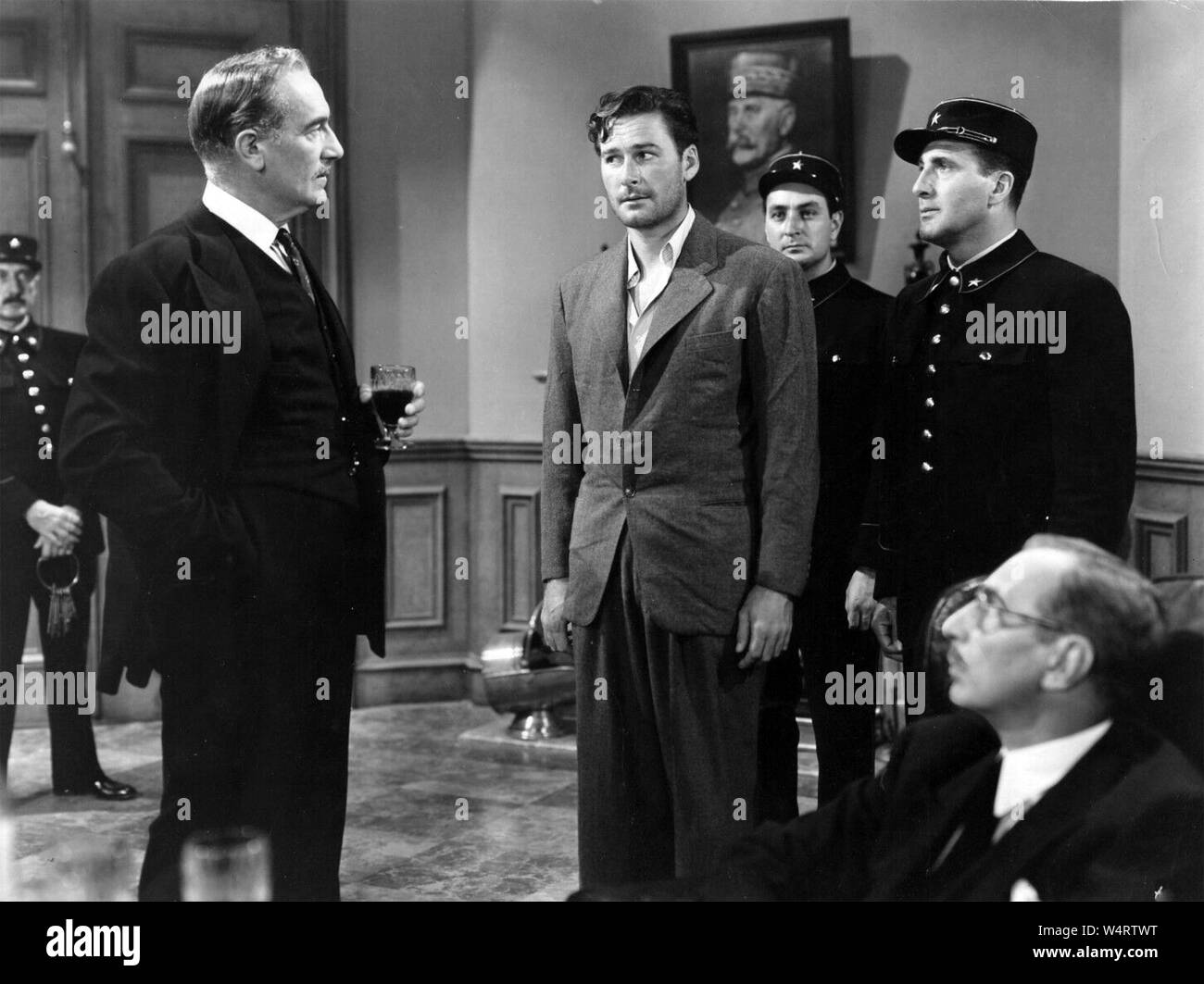 Unsicher HERRLICHKEIT 1944 Warner Bros Film mit Errol Flynn Stockfoto