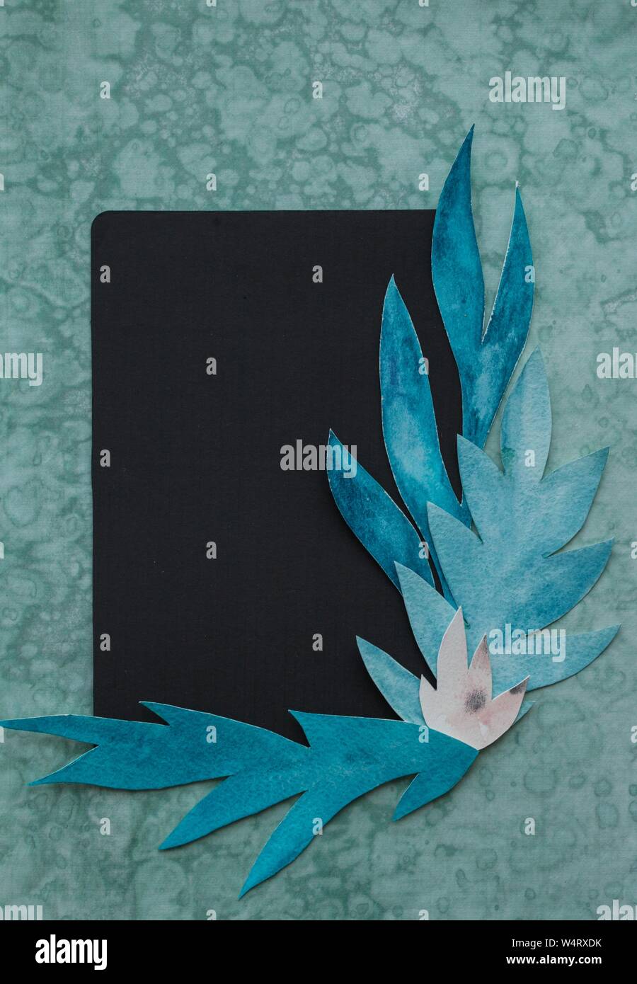 Florale papermade Kunst Stockfoto