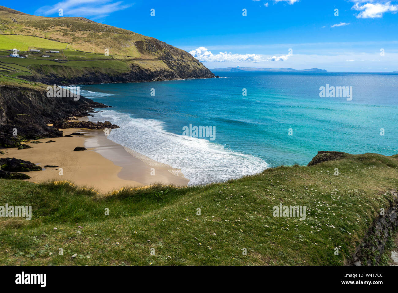 Coumeenole Strand, Halbinsel Dingle, Kerry, Irland Stockfoto