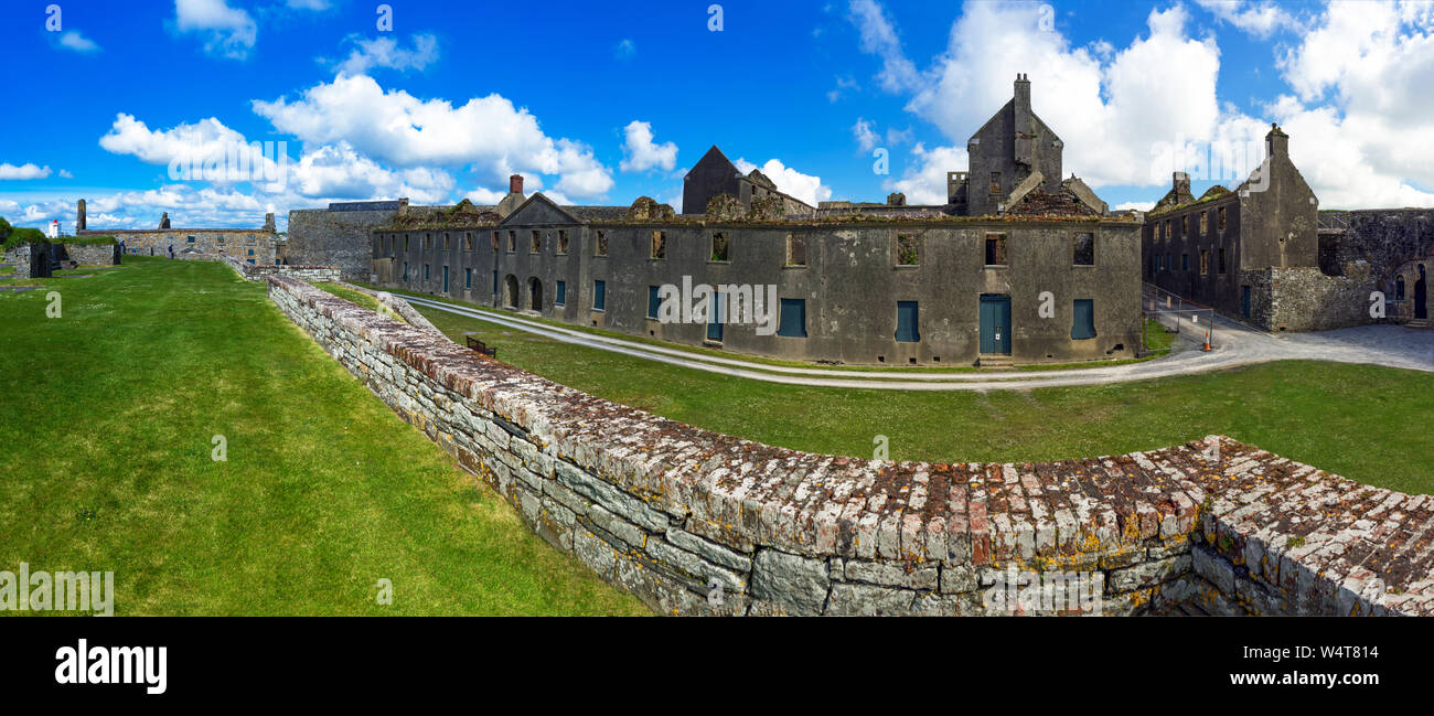 Blick von Charles Fort, Kinsale, Irland Stockfoto