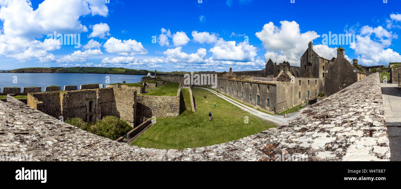 Blick von Charles Fort, Kinsale, Irland Stockfoto