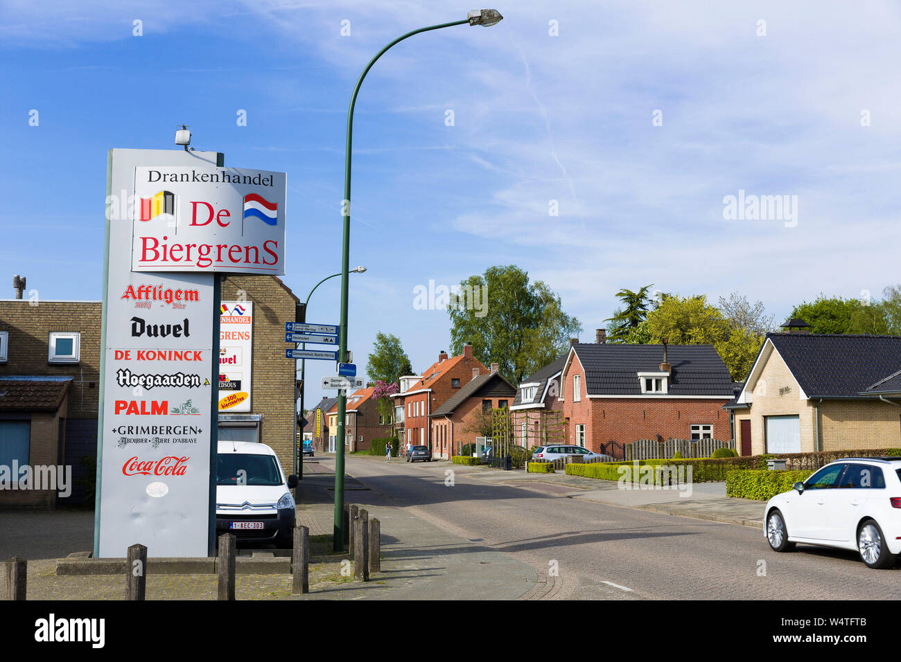 Ganz baarle-hertog oder Baerle-Duc, ein belgisch-niederländischen Dorf, ist eine Grenze und eine administrative Neugier. Ein Teil der belgischen Dorf ist in geschlossenen Stockfoto