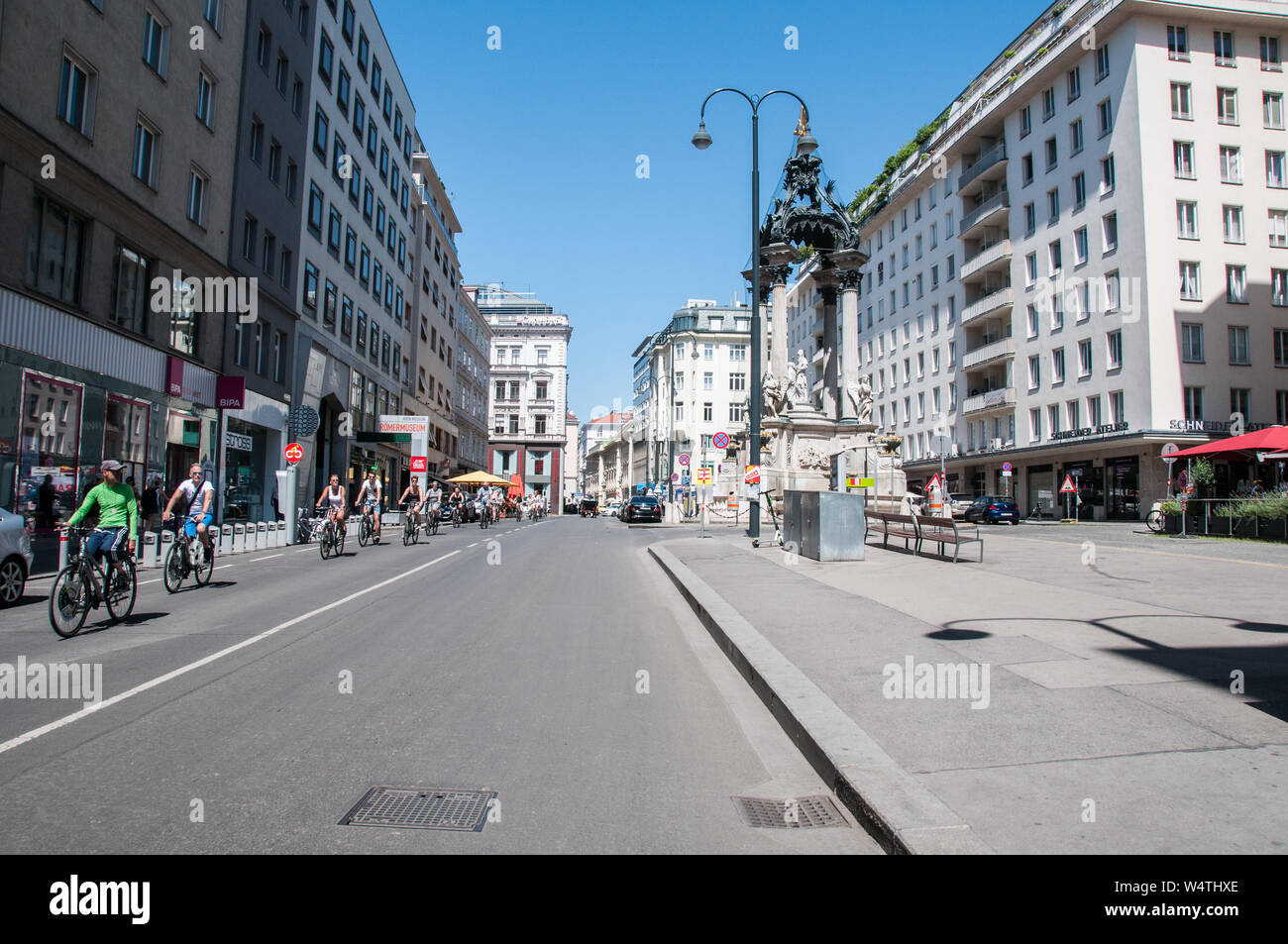 Rund um Wien - Hoher Markt Stockfoto