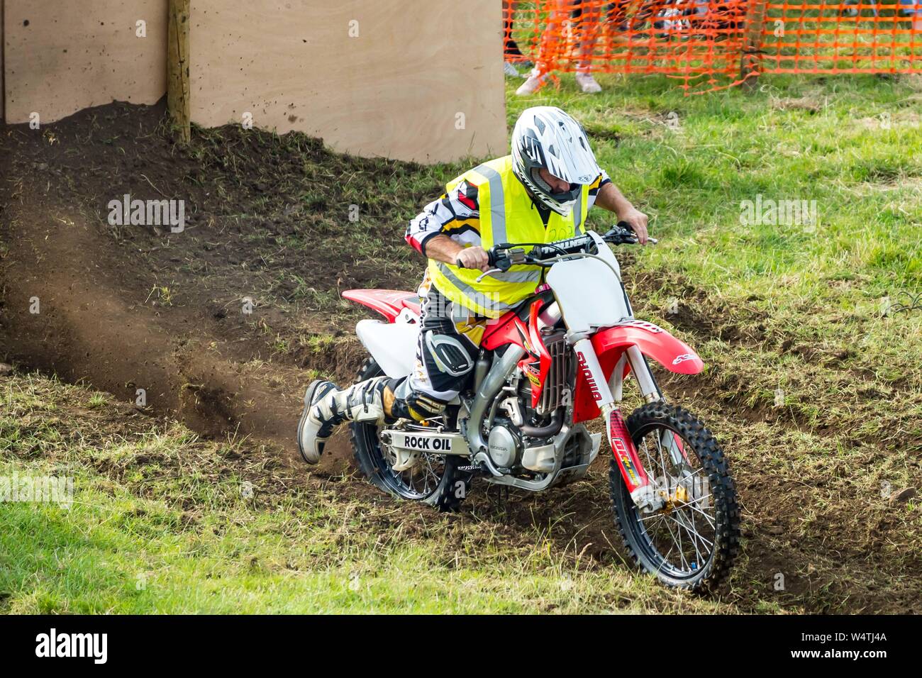 Bainbridge & District Motor Club jährliche Hill Climb Veranstaltung in Heidelsheim, North Yorkshire, UK. Stockfoto