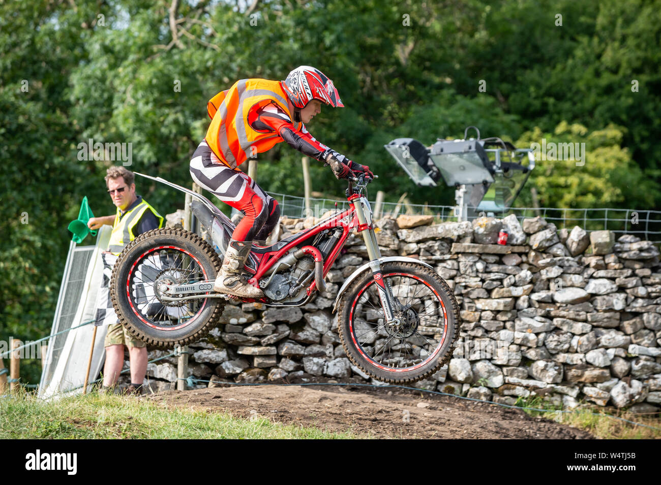 Bainbridge & District Motor Club jährliche Hill Climb Veranstaltung in Heidelsheim, North Yorkshire, UK. Stockfoto