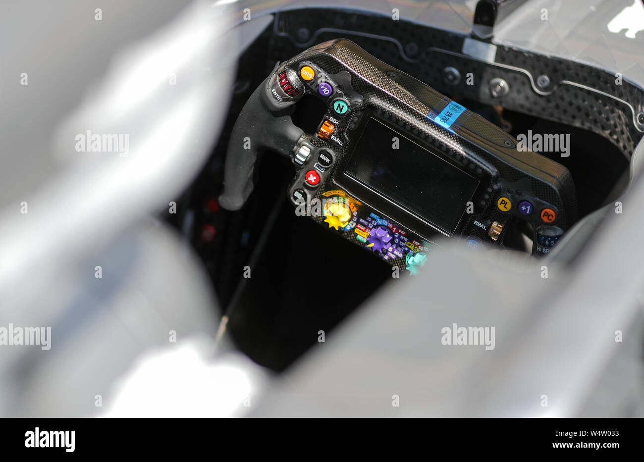 F1 cockpit view Fotos und Bildmaterial